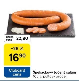 Salám špekáčkový točený