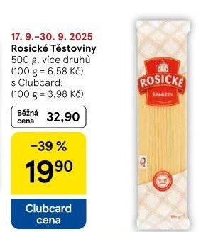 Těstoviny bezvaječné Rosické