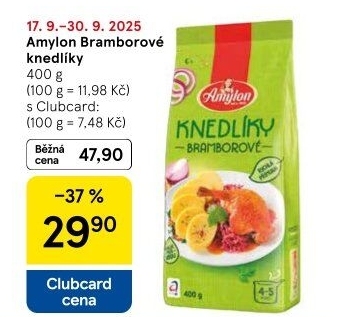 Bramborové knedlíky v prášku Amylon