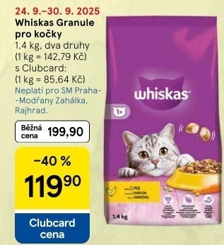 Granule pro kočky Whiskas