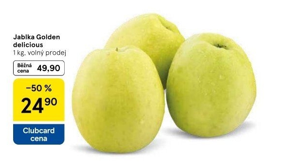 Jablka Golden Delicious - Tesco akcniletaky.com