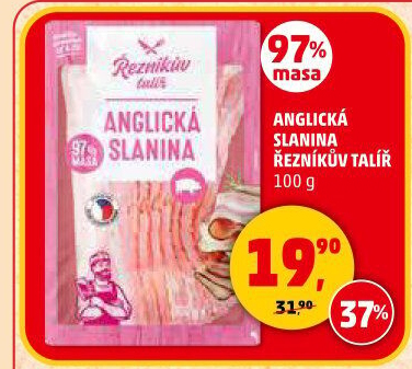 Anglická slanina Řezníkův talíř