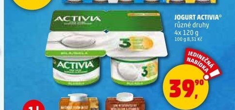 Bílý jogurt Activia Danone