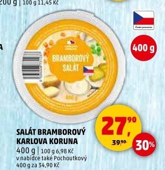 Bramborový salát Karlova Koruna