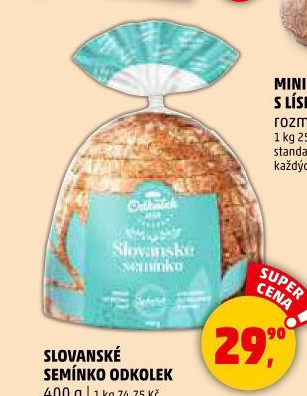 Chléb vícezrnný Slovanské semínko Odkolek