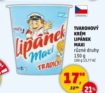 Dezert Lipánek tvarohový Madeta
