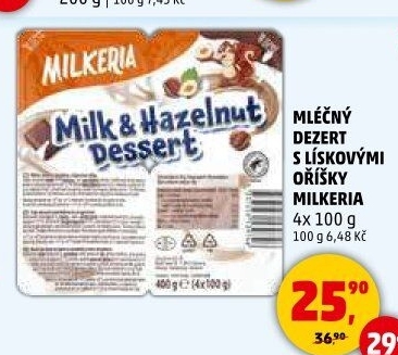 Dezert mléčný Milkeria