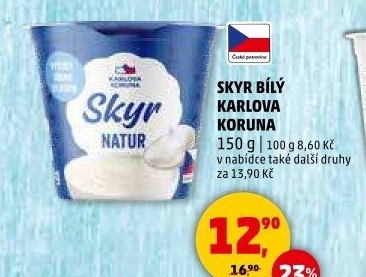 Dezert zakysaný bílý Skyr Karlova Koruna