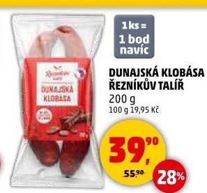 Dunajská klobása Řezníkův talíř