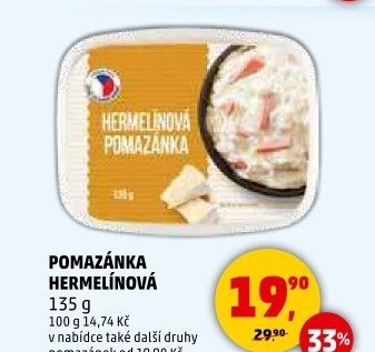 Hermelínová pomazánka Karlova Koruna