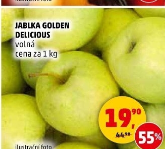 Jablka Golden Delicious