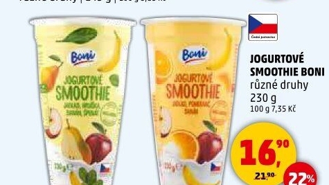Jogurtové smoothie Boni