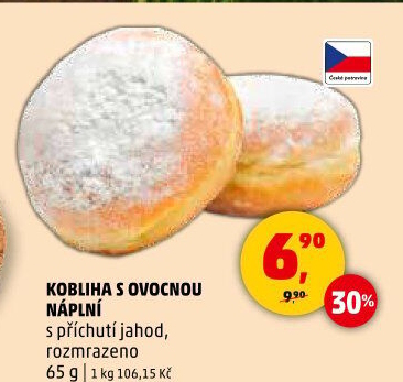 Kobliha s ovocnou náplní