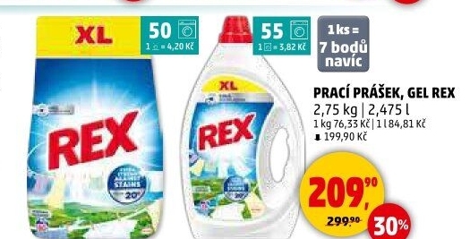 Prací prášek Rex