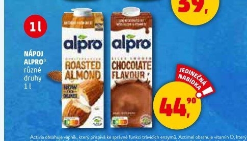 Rostlinné nápoje Alpro