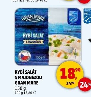 Rybí salát s majonézou Gran Mare
