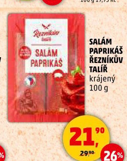 Salám Paprikáš Řezníkův talíř
