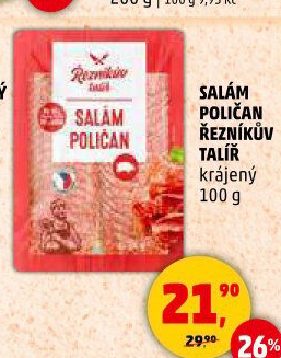 Salám Poličan Řezníkův talíř