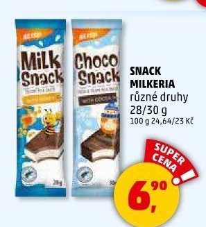 Snack mléčný Milkeria