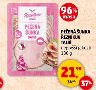 Šunka pečená nejvyšší jakosti Řezníkův talíř