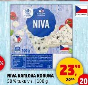 Sýr niva Karlova Koruna