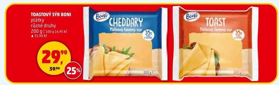 Sýr tavený toast Boni