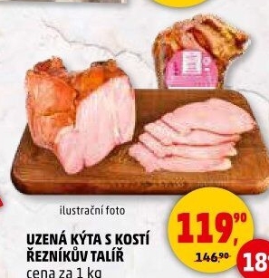 Uzená kýta s kostí Řezníkův talíř
