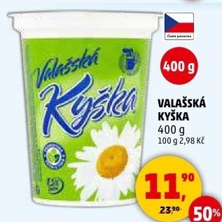 Valašská kyška Mlékárna Valašské Meziříčí