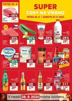 akční leták BILLA 24.9.2025-30.9.2025