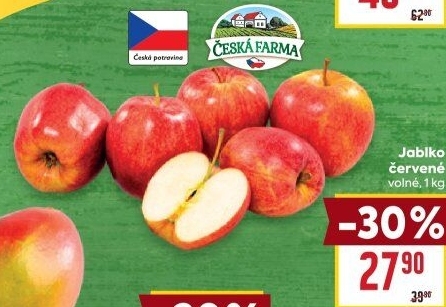 Jablka červená Česká Farma