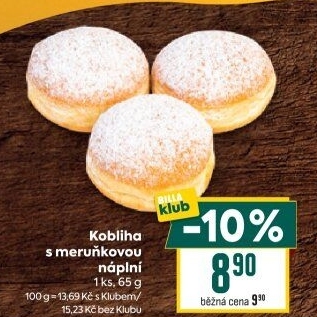 Kobliha s ovocnou náplní