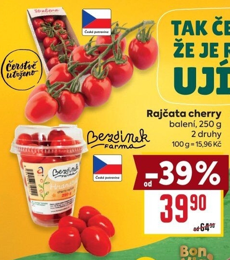 Rajčata cherry Farma Bezdínek