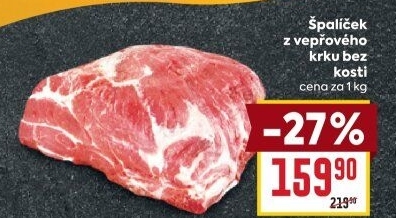 Špalíček z vepřového krku bez kosti