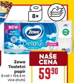 Toaletní papír 3vrstvý Deluxe Zewa