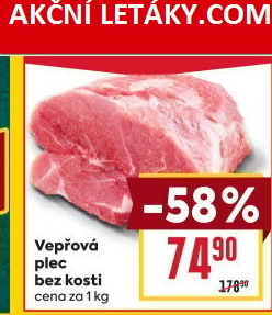 Vepřová plec bez kosti