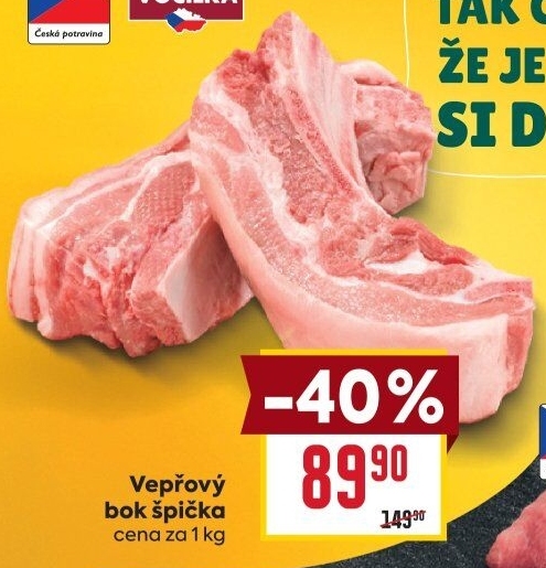 Vepřový bok špička Vocílka