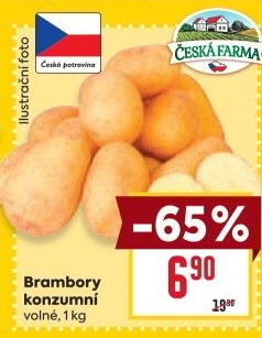 Brambory konzumní Česká farma