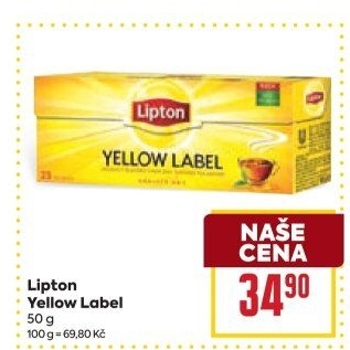 Černý čaj Yellow Label Lipton