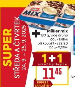 Jogurt Müller Mix