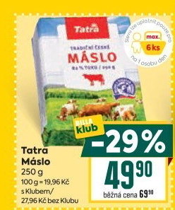 Máslo Tatra