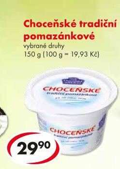Tradiční pomazánkové Choceňské