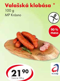 Valašská klobása Krásno