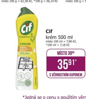 Krémový čistič Cif Cream