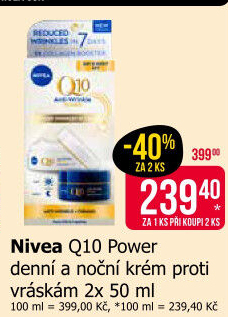 Balení krém denní a noční proti vráskám Q10 Power Nivea