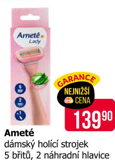 Dámský holicí strojek Ameté