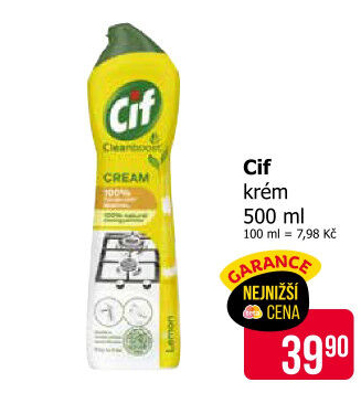 Krémový čistič Cif Cream