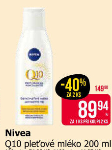 Mléko pleťové čisticí proti vráskám Q10 Nivea