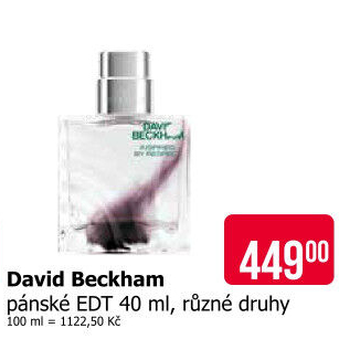 Toaletní voda pánská David Beckham