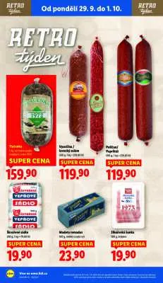akční leták Lidl 29.9.2025-1.10.2025