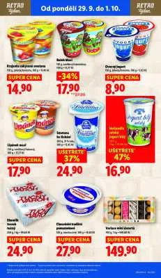 akční leták Lidl 29.9.2025-1.10.2025